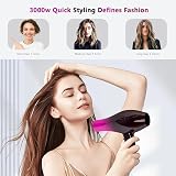 Jooayou Hair Dryer 3000W Ionic 3 Heat 2 Speed Diffuser Cool Shot Home Salon view 3