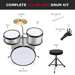 Best Choice Products 3-Piece Beginner Drum Set for