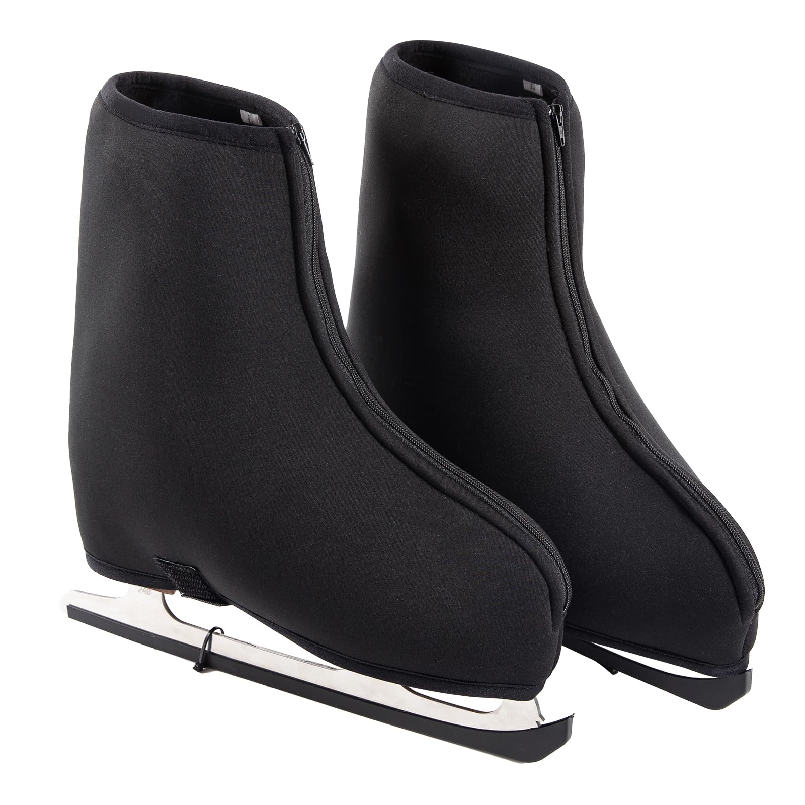 ALNKDH Thermal Skate Boot Covers- Insulated Neoprene Warm Skate Boot Covers for Ice Skating and Figure Skates,Skating Cover For Kids Youth Adults(Black, S)