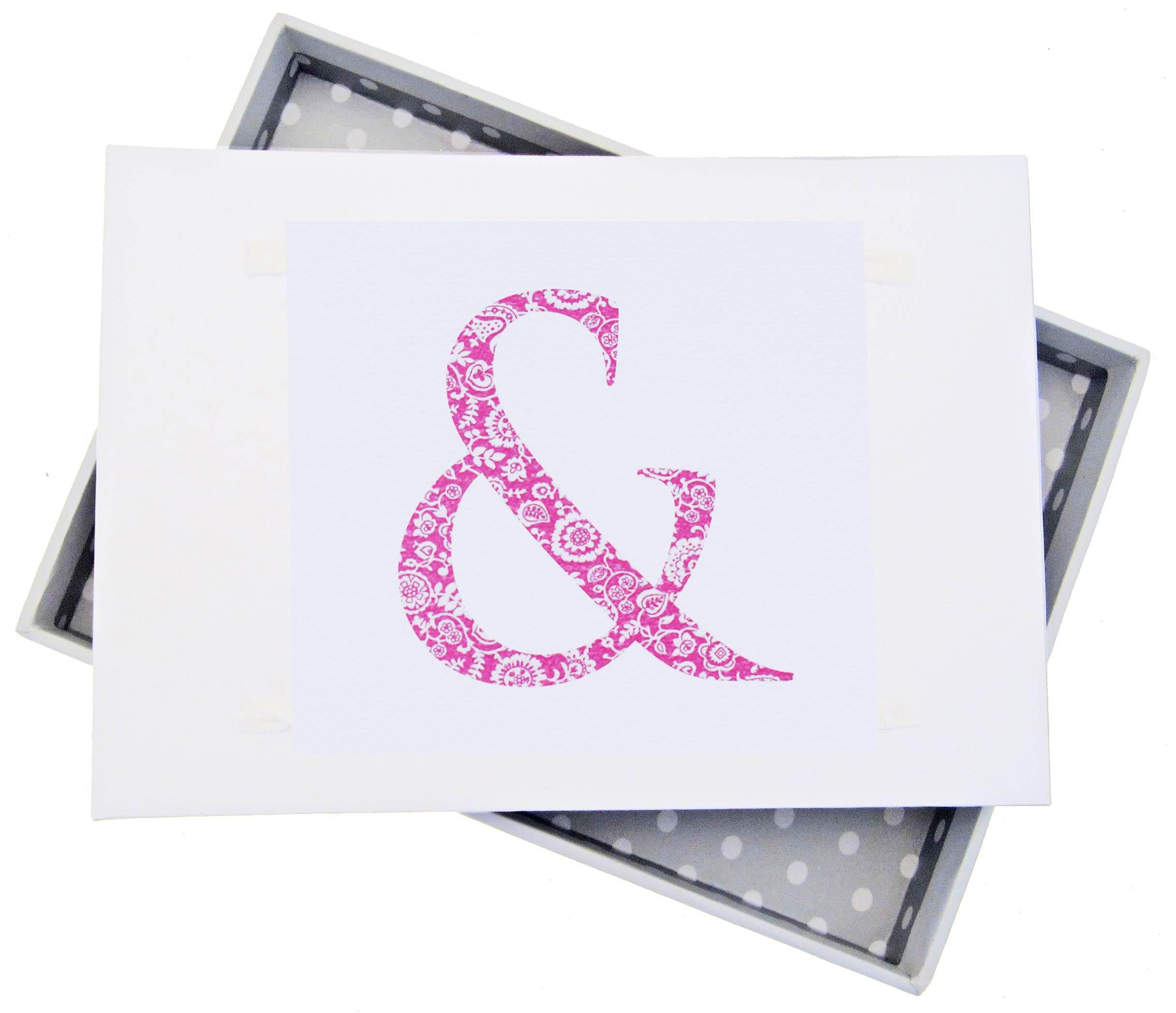 White Cotton Cards Alphabetics, Mini Photo Album, Pink &, White Board, 12.5 x 17.5 x 2.5 cm