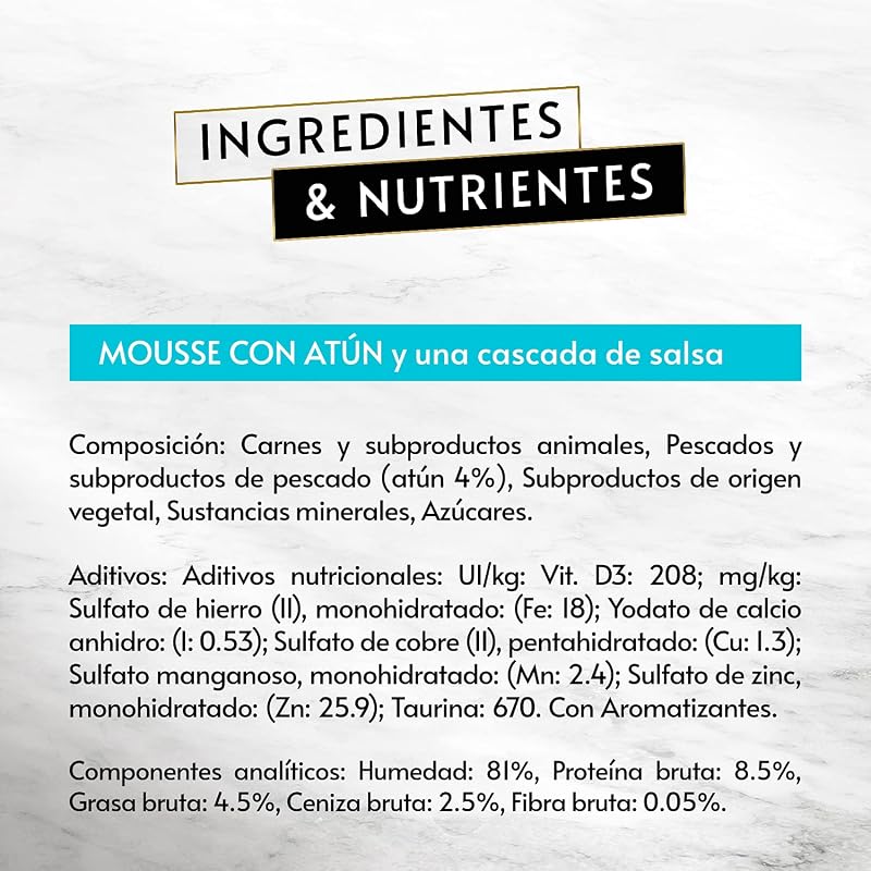 Mousse Revelations com molho de atum ração húmida para gatos 24x57 g