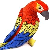 TigerHart Miguelita The Macaw - 14 Inch (Tail Measurement Not Included) Large Parrot Stuffed Animal Plush Bird