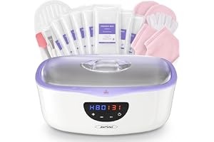 Sunvivi Upgraded Paraffin Wax Machine for Hand and Feet, 4000ml Large Capacity Paraffin Wax Warmer, 20-Min Fast Heating with Temp Control, Paraffin Bath with 8 Pack Refills for Smooth & Soft Skin