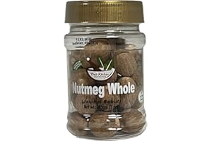 DESI KITCHEN AUTHENTIC INDIAN PRODUCTS Desi Kitchen Spices All Natural | Salt Free | Vegan | NON GMO | Nutmeg Whole (Jaiphal Sabut) 85gm (3 oz)
