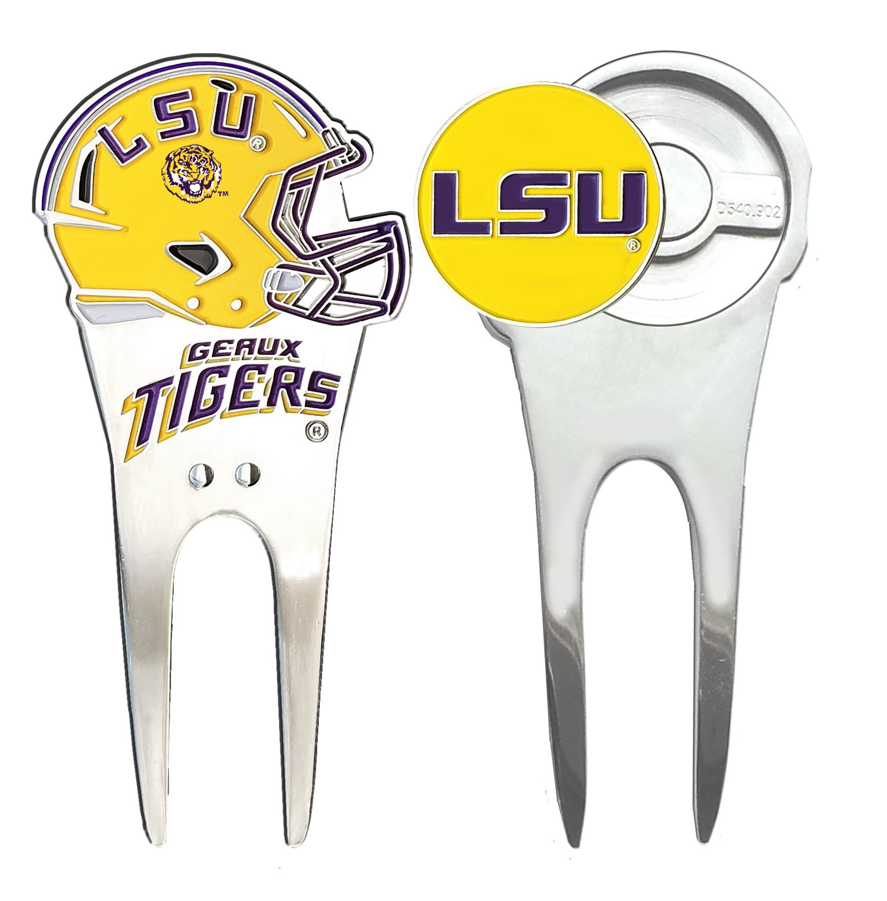 Siskiyou Sports NCAA Fan Shop LSU Tigers Divot Tool and Ball Marker One Size Team Color