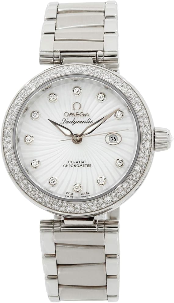 Amazon Omega De Ville 機械式 自動巻き シルバー文字盤 レディース腕時計 425 35 34 55 001 認定中古品 レディース腕時計 腕時計 通販