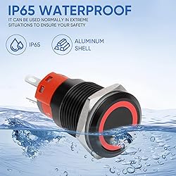 XINYIELE 16MM Latching 12V Push Button Switch On