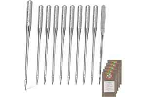 HOLDWARE 50 Pcs Embroidery Sewing Machine Needles Size 75/11 130/705H HAx1 Sewing Needles for Brother Sewing Machine (10 Pack of 5 Needles)