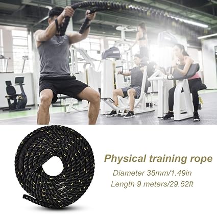 AYNEFY Cuerda de Combate, Cuerda de Batalla Battle Rope Fitness ...