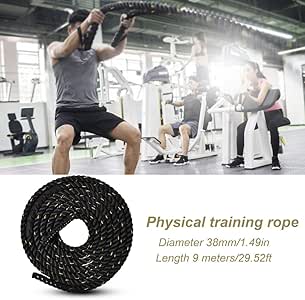 AYNEFY Cuerda de Combate, Cuerda de Batalla Battle Rope Fitness ...