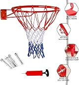 Denny International Basketball Hoop Wall Mounted 45cm Net Fixtures Set view 4