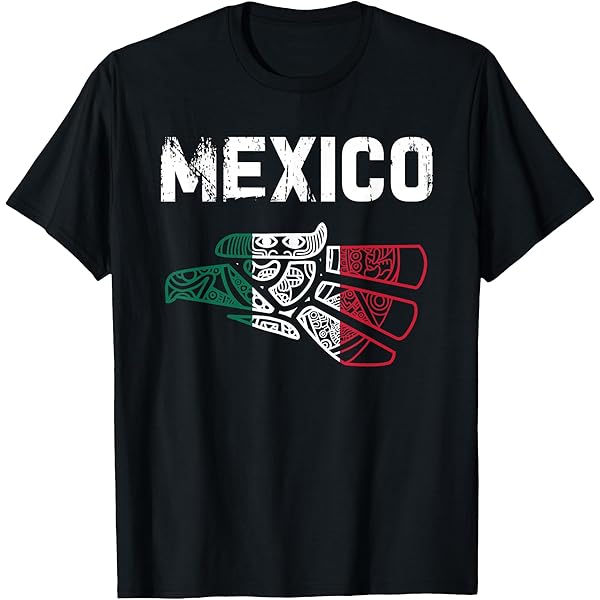 L'Appartement　Americana Half Sleeve T-sh Amazon.com: Mexican American Half Mexico Half America Flag Shirt