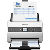Epson Workforce DS-970 Document Scanner 600 dpi Optical | 85 ppm Color and Mono Duplex Scanning 100-Page ADF High-Speed Desktop Scanner for Office and Computer