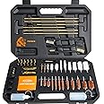 PERWIN Universal Gun Cleaning Kit for All Caliber Pistol Rifle Handgun Shotgun Hunting Cleaning Kit with Brass Rods and Tough Carrying Case, Hunting Gun Accessories for Men