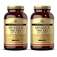 Solgar Triple Strength Omega 3 950 mg - 100 Softgels, Pack of 2 - Supports Joint & Skin Health - Non-GMO, Gluten Free, Dairy Free - 200 Total Servings