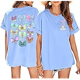 Magic Kingdom Shirts for Women Oversized Princess Castle Graphic Tees Family Holiday Vacation T-Shirt Cute Tops
