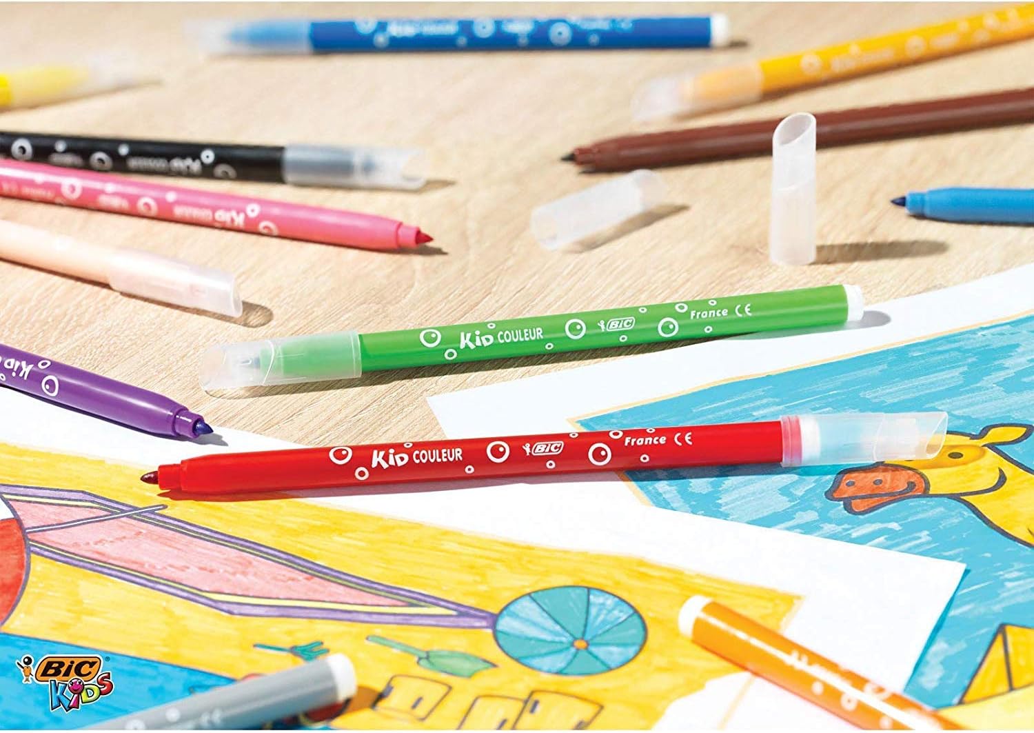 Bic Lot De 60 Feutres Et 60 Crayons De Coloriage Jeux Et Jouets Loisirs Creatifs Loclic Com