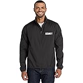 NYC FACTORY Men's Professional Security Windbreaker Full & 1/2 Zip Soft Shell Jacket Coat