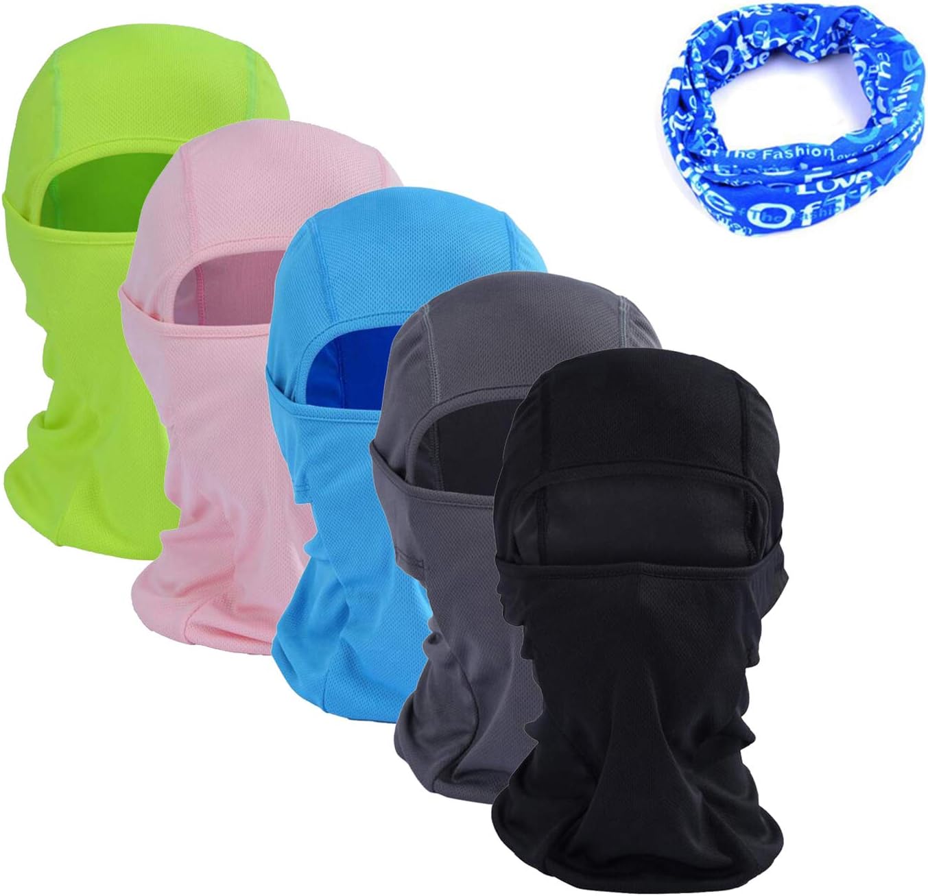 GoFriend Multi-Purpose Balaclava Mask Outdoor Sports Face Mask - Ideal for Motorcycling Skiing Cycling Running Camping Hiking - Summer or Winter, Free Seamless Half Face Mask