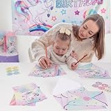 WERNNSAI Unicorn Party Invitations 24 Pack Rainbow Birthday Baby Shower Kids view 7