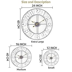 Sorbus Large Wall Clock for Living Room Decor