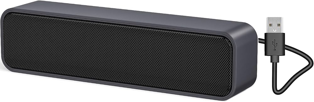 ADELGO USB Computer Speaker 3W Dual, USB Powered, Portable Soundbar for Desktop