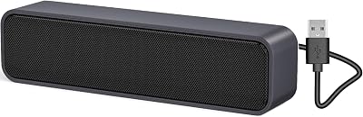 ADELGO USB Computer Speaker 3W Dual, USB Powered, Portable Soundbar for Desktop