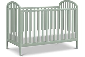 Davinci Beau 3-in-1 Baby Crib Convertible to Toddler Bed, Daybed - Durable & Easy to Assemble - GREENGUARD Gold Certified - 4 Adjustable Mattress Heights, Conversion Kit Sold Separately - Light Sage