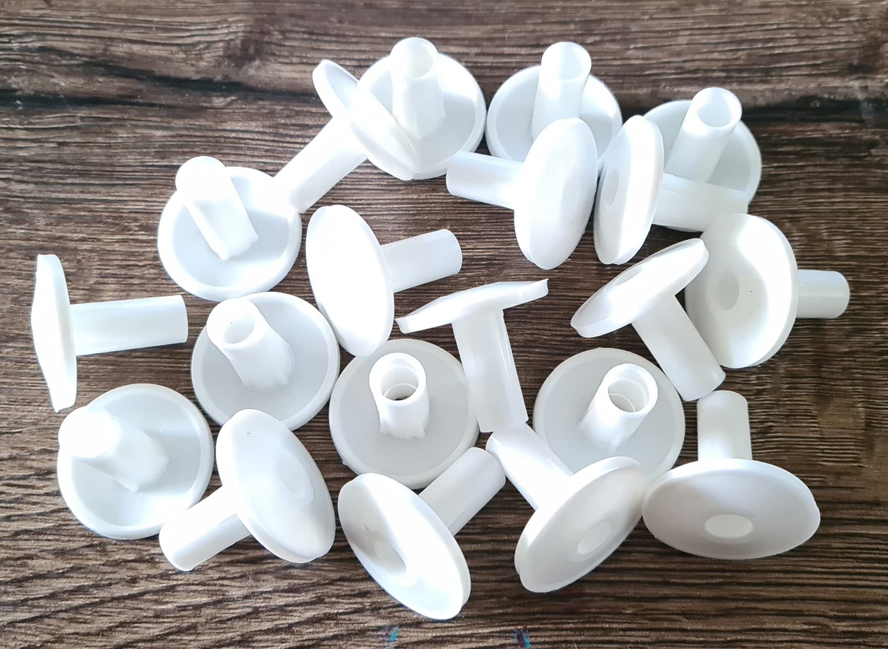 CyberSunrise 20 x ShieldUp Hole Tidy Grommets | White Cable Bushes for Coax & Speaker Wires