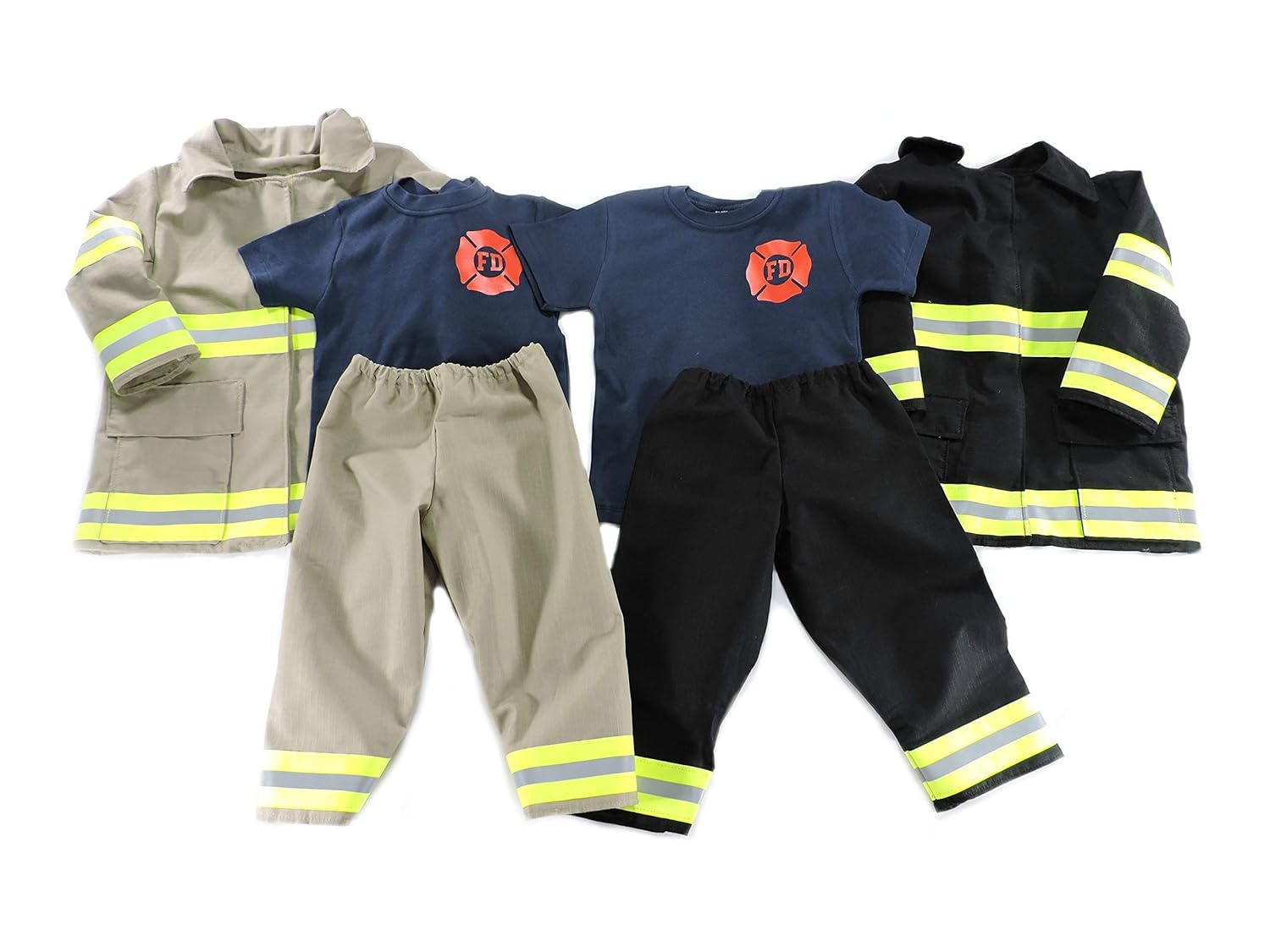 Toddler Firefighter Outfit with Jacket Bunker Gear Look