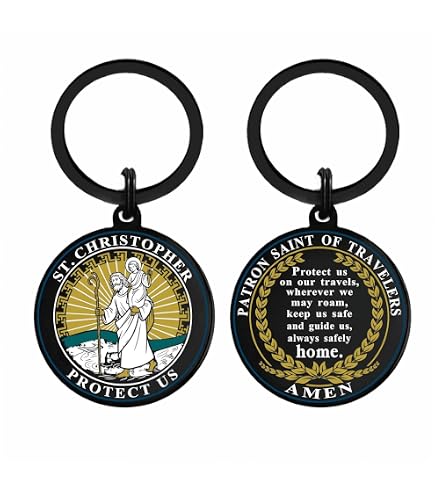 Amazon.com: St Christopher Car Rearview Mirror Decor Medal with