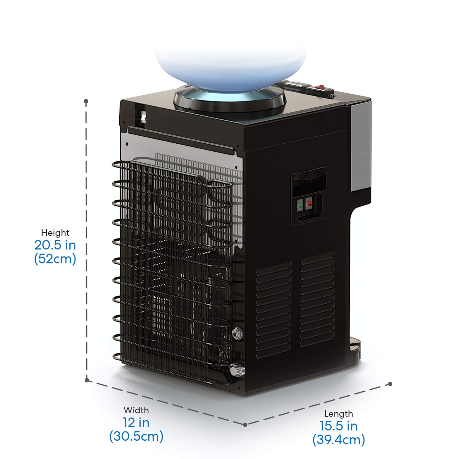 Brio Limited Edition Top Loading Countertop Water Cooler Dispenser with Hot Cold and Room Temperature Water. UL/Energy Star Approved