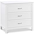 DaVinci Charlie 3-Drawer Dresser in White , 35x20x34 Inch (Pack of 1)