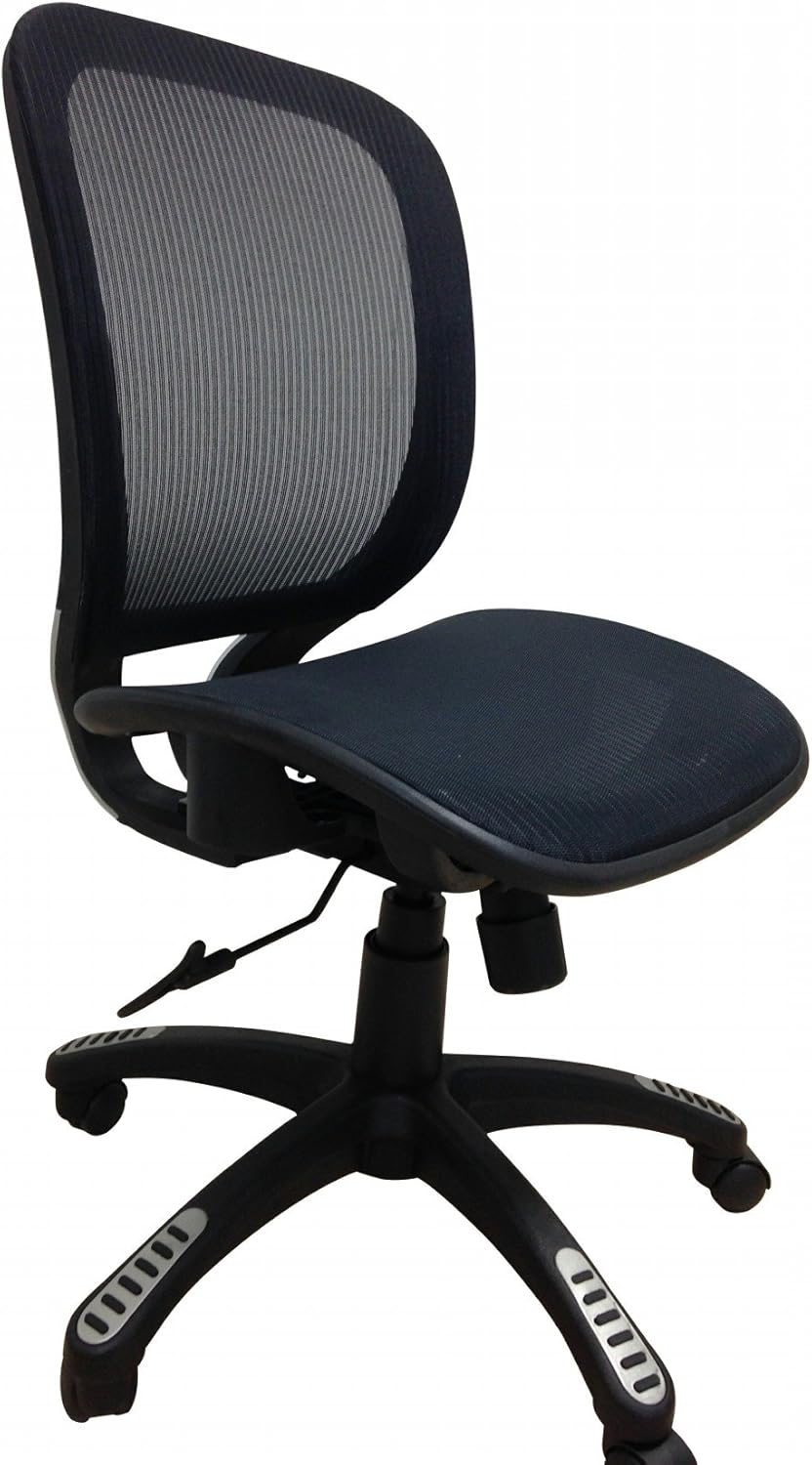 Ergomax Office Chair no Armrests & no Headrest, Black, 42 Inch Max Height Amazon.co.uk Kitchen