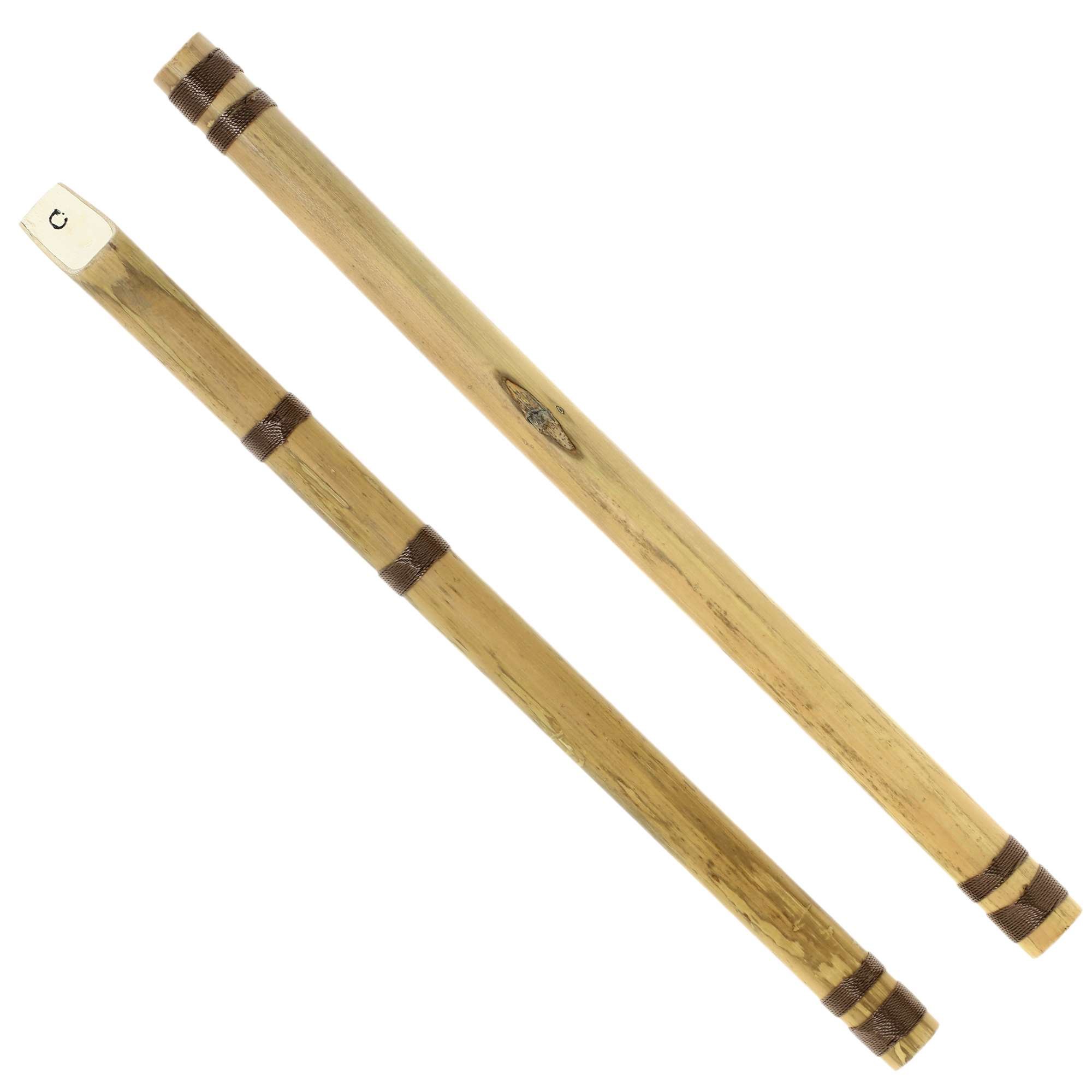Indian Bamboo Flute C Transverse and Fipple High Frequency Notes Set of