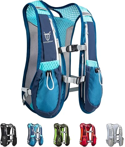 UTOBEST 5L Running Vest Hydration Backpack Lightweight Reflective Back Pack