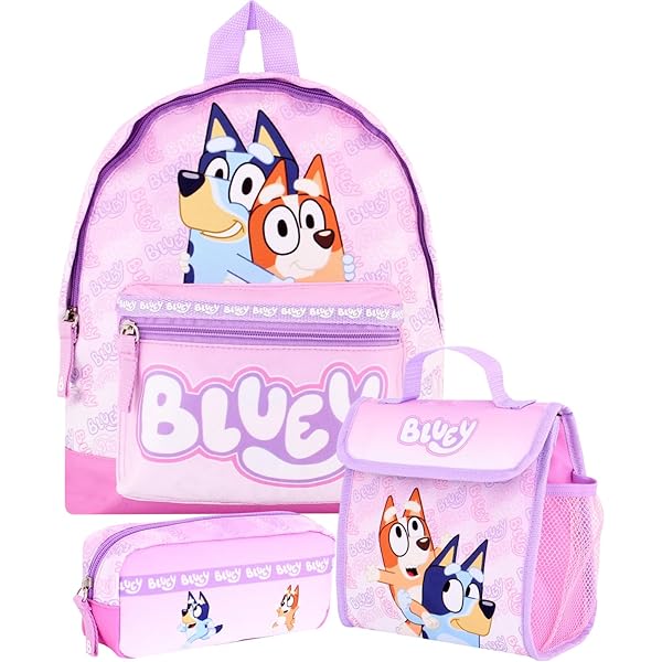 Bluey Lunch Box Fast Forward Bluey Backpack With Lunch Box For