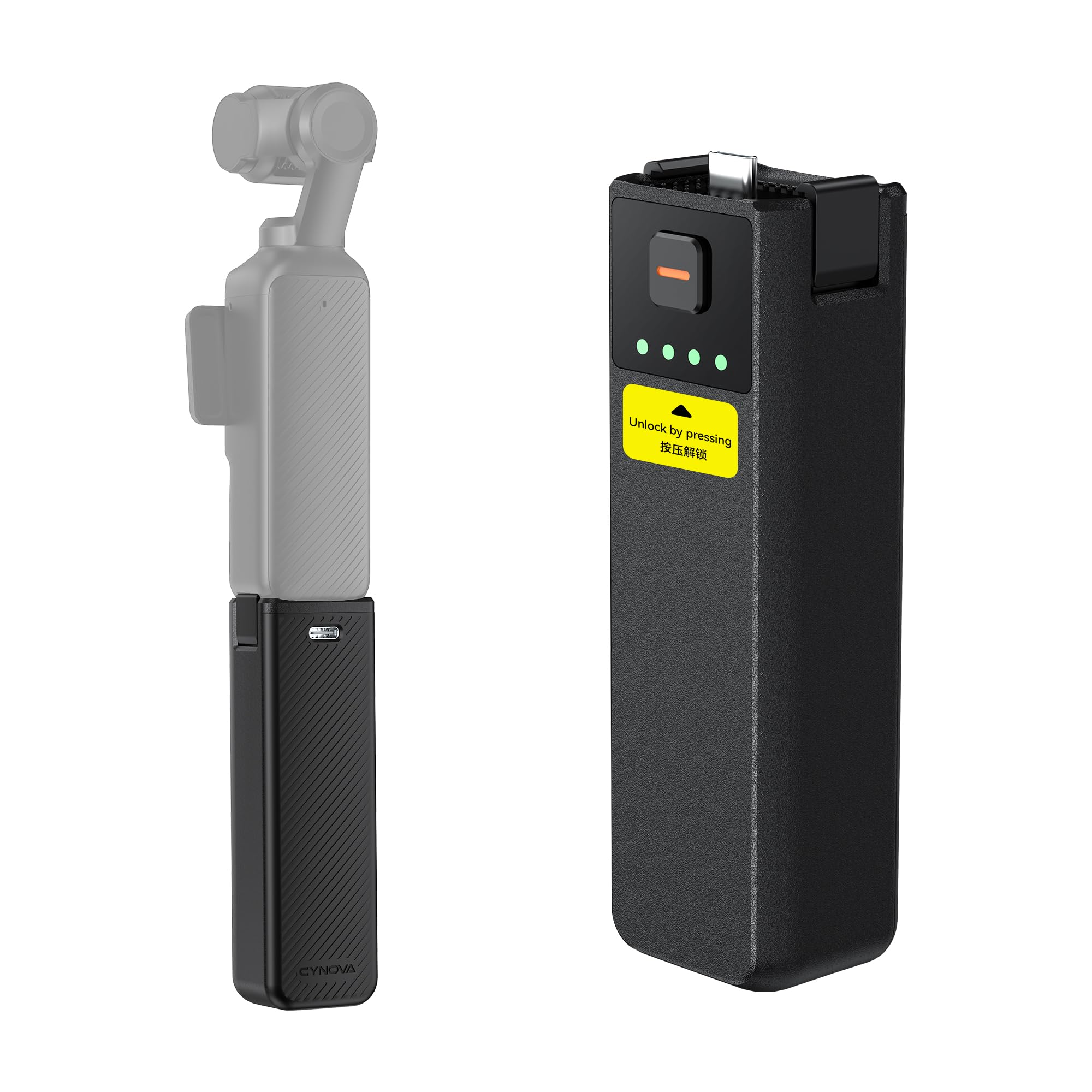 CYNOVA Osmo Pocket 4P Akkugriff für DJI Osmo Pocket 4P