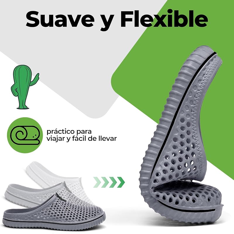 Unisex Zuecos Hombre Mujer Zapatillas de Playa 41 EU