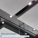 PATIKIL Goof Rings 6 Pack Recessed Light Trim Rings Matte Black 4.72in Ø view 4