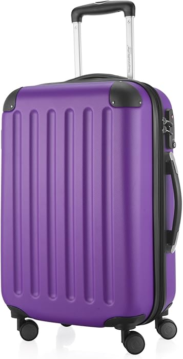 HAUPTSTADTKOFFER Spree Carry on luggage Suitcase Hardside Spinner Trolley Expandable 20&iexcl;&deg; TSA Purple