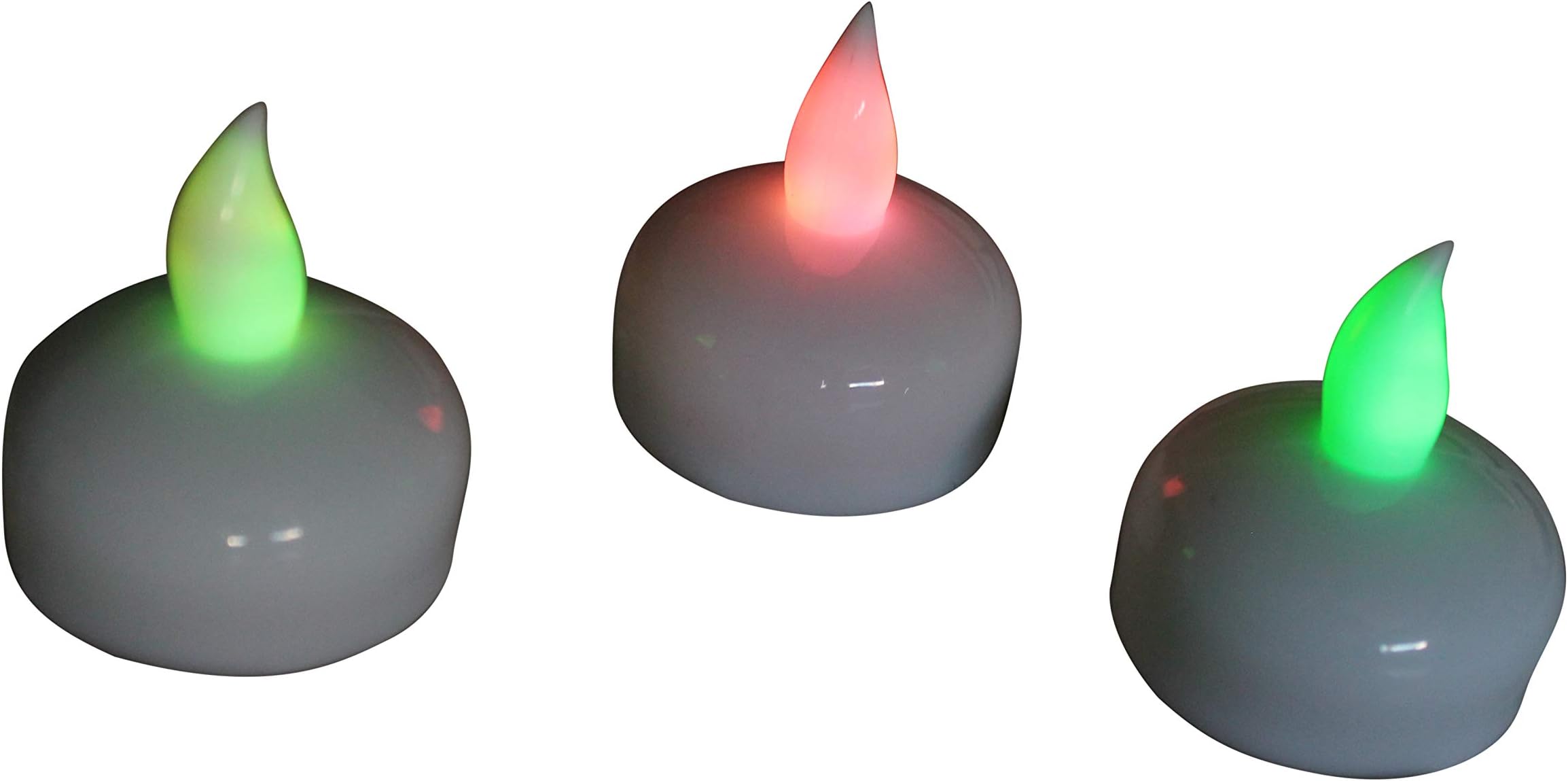 PK Green Diwali Floating Tealights Set of 12 Waterproof LED Lights Diya Colour Changing Battery Operated