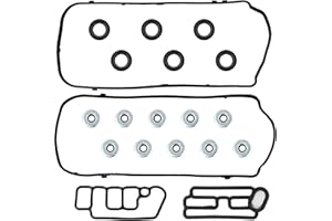 RICHWEI VS50773R Engine Valve Cover Gasket Set Kit & 15845-R70-A01 Solenoid Valve Gasket for Honda Accord Odyssey Pilot Ridgeline Acura MDX RDX RL TL TSX ZDX 2008 2009 2010 2011 2012 2013 2014 2015 2016 2017
