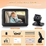 Zacro Baby Car Camera 1080P 4.3 Display Night Vision Wide View 360° view 7