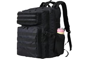 CINGHI LUSSO Military Tactical Backpacks 45L Assault Pack Bag Large Rucksack with MOLLE Webbing System For Men Camping Hiking Trekking