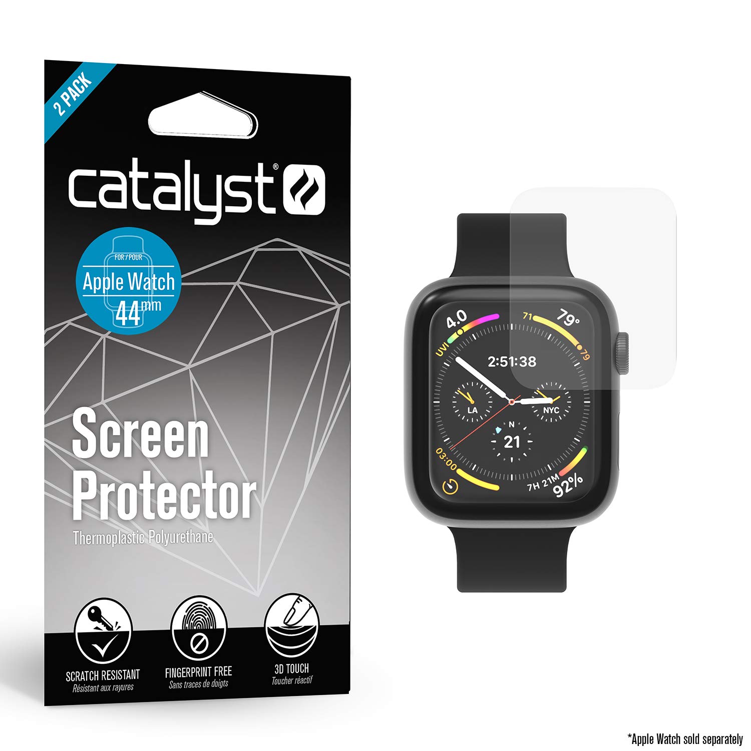 Catalyst® Screen Protector for 44mm Apple Watch Series 4