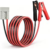 Quick Connector Plug Battery Clip 50A Anderson Connector with Cable 6.56FT | 10AWG Battery Alligator Clip with Cable Anderson Plugs for Trucks,Automobiles,forklifts