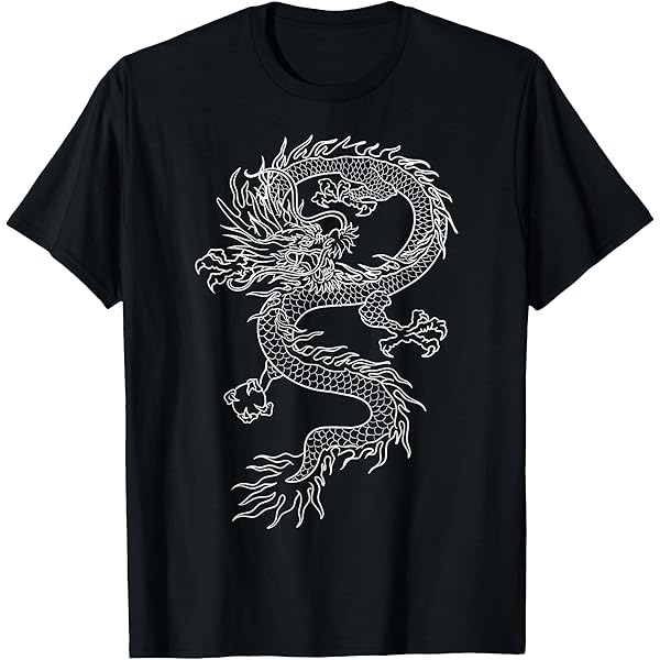 Amazon.com: Mens Dragon tribal design dragons T-Shirt