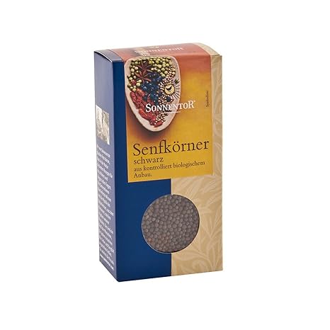 Sonnentor, Senfkörner schwarz , SONNENTOR Gewürze , 80g