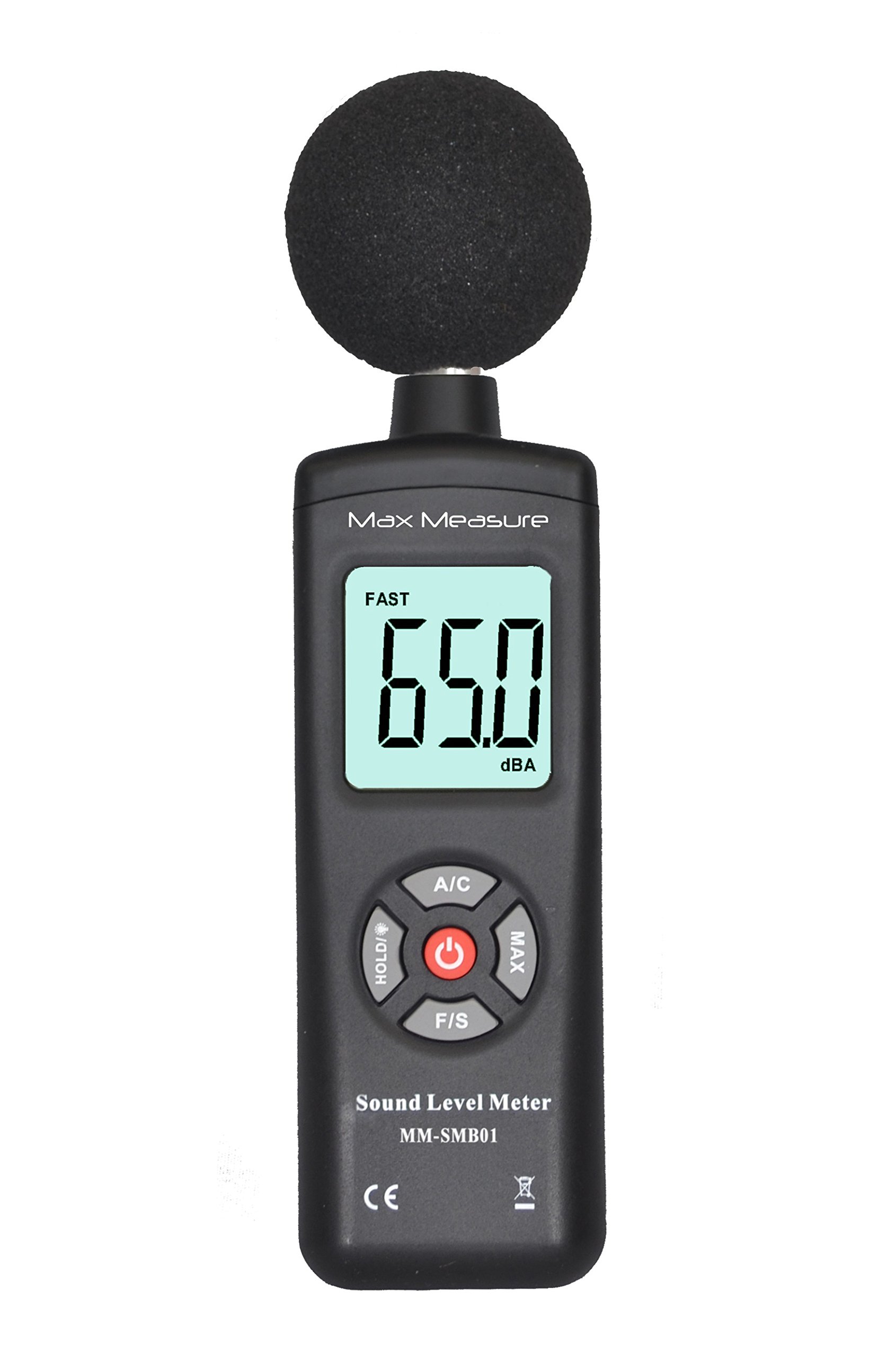 Digital Sound Level Meter - AUTO RANGING (A & C Measuring Functions) + CASE - CE